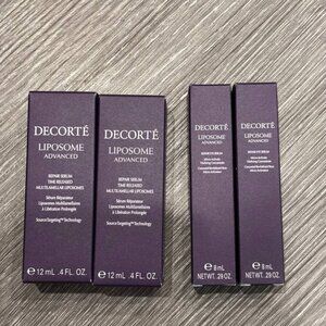 Decorté Liposome Advanced Repair Serum 0.4 oz. and Eye Serum 0.29 oz. (Set of 4)